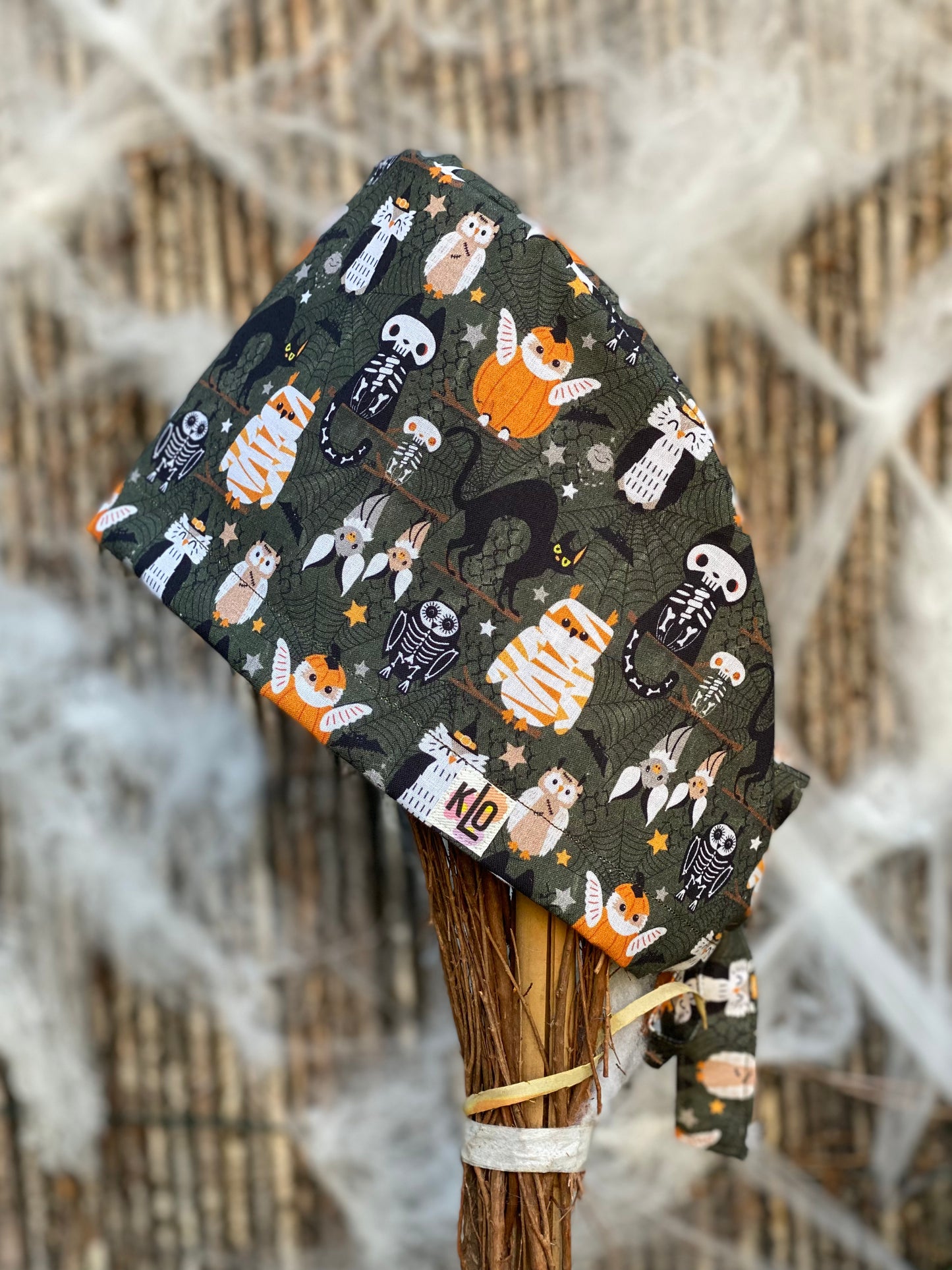 Calot de bloc opératoire en tissu - Halloween monstres