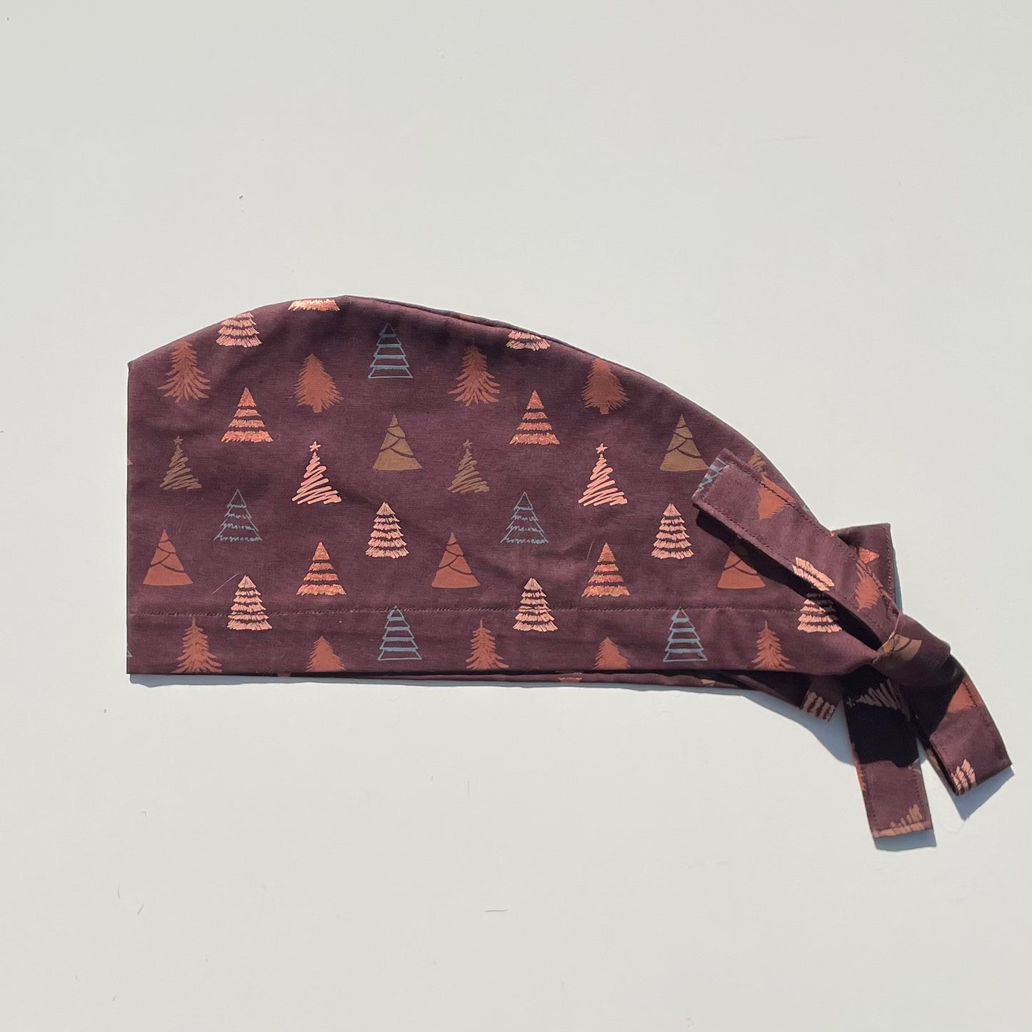 Calot de bloc opératoire en tissu - Sapin de noël