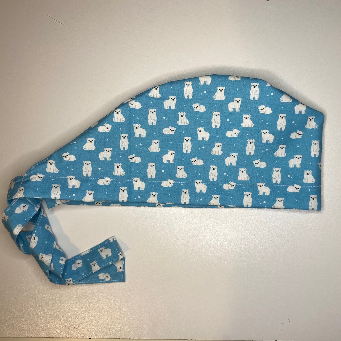 Calot de bloc opératoire en tissu - ours polaires KLO