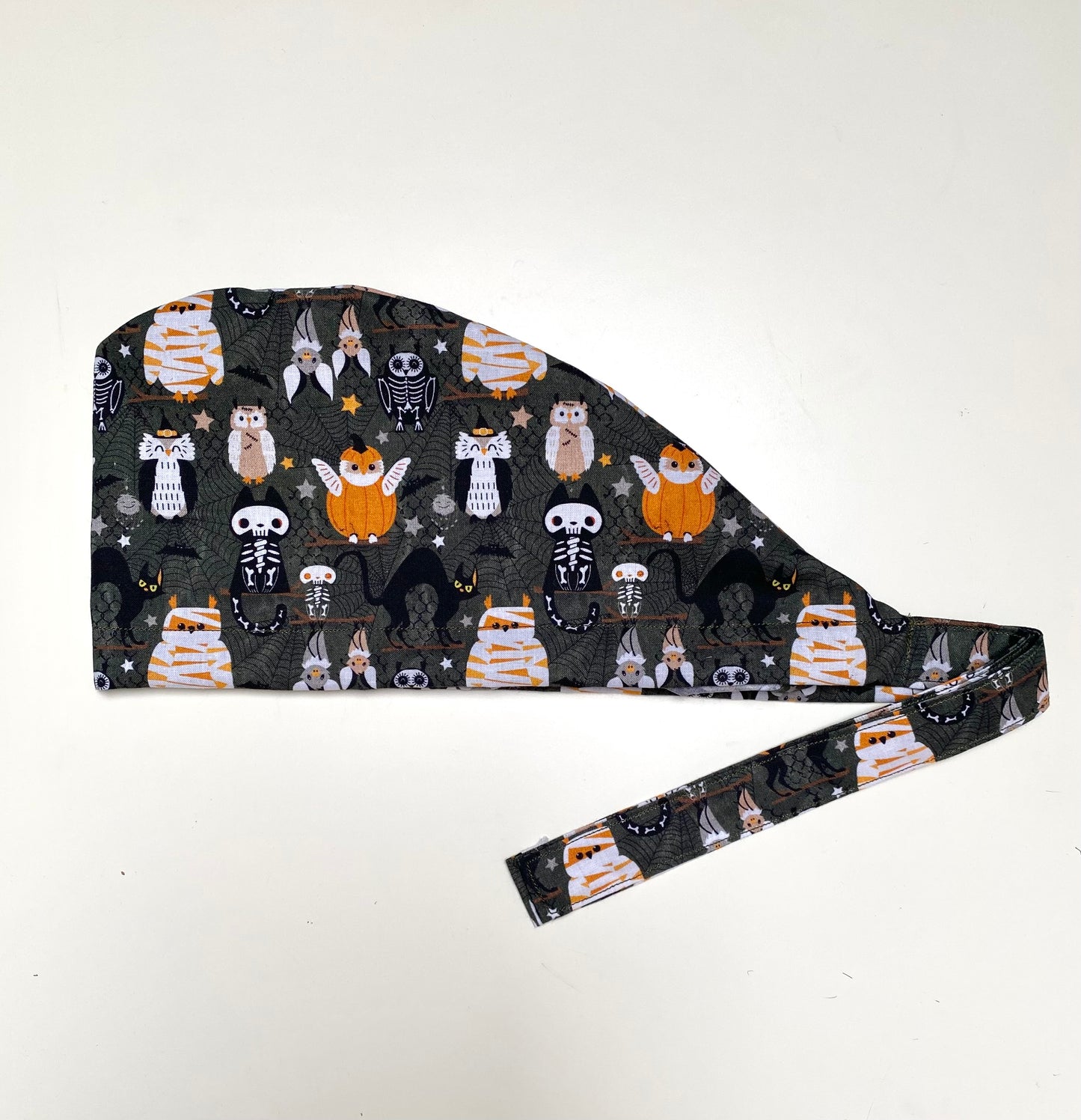 Calot de bloc opératoire en tissu - Halloween monstres
