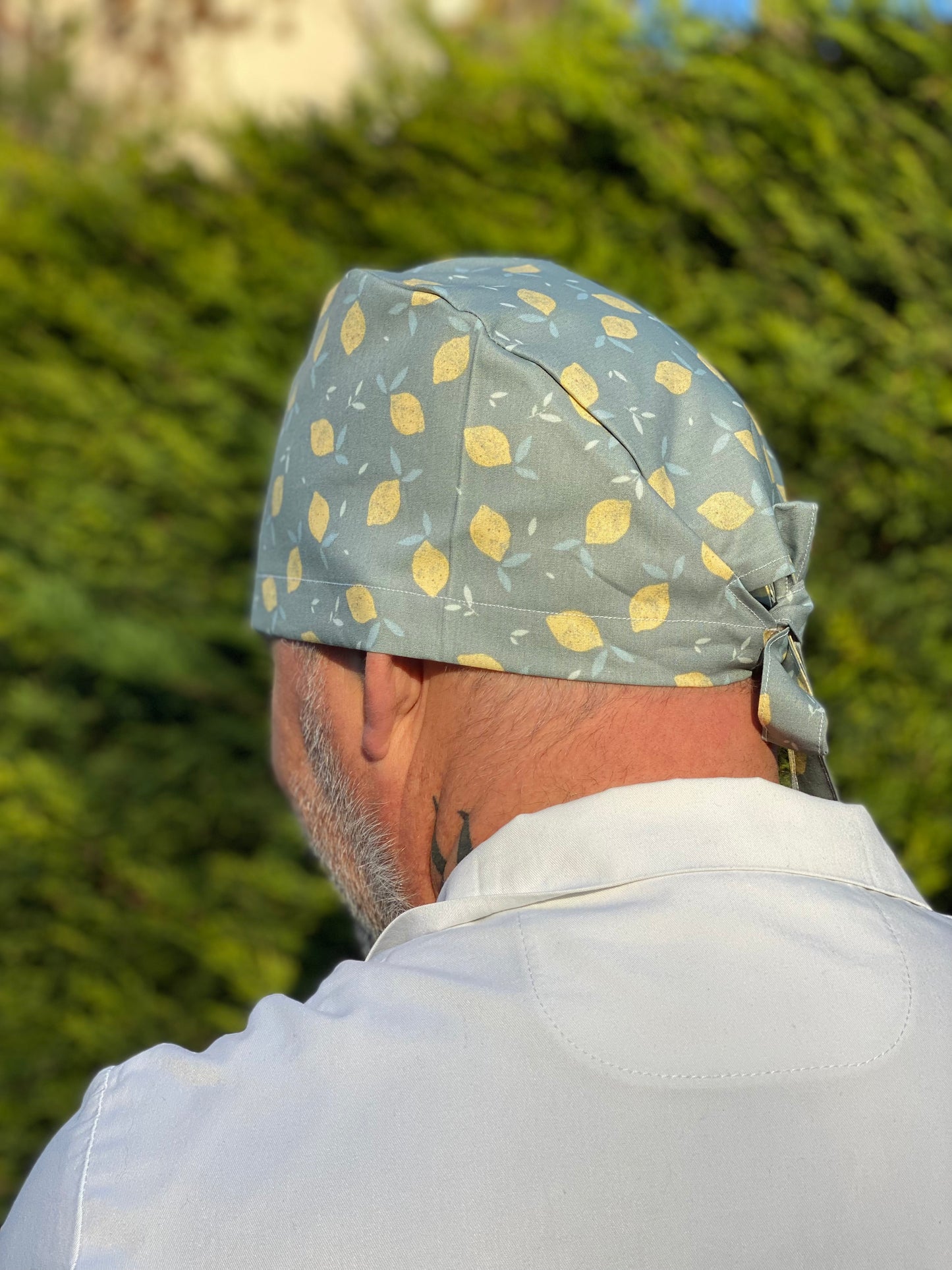 Calot de bloc opératoire en tissu - citrus
